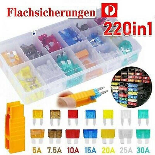 220 stk kfz sicherungen set - 220,